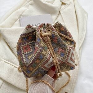 ($10) Multicolored Cross Body Bag